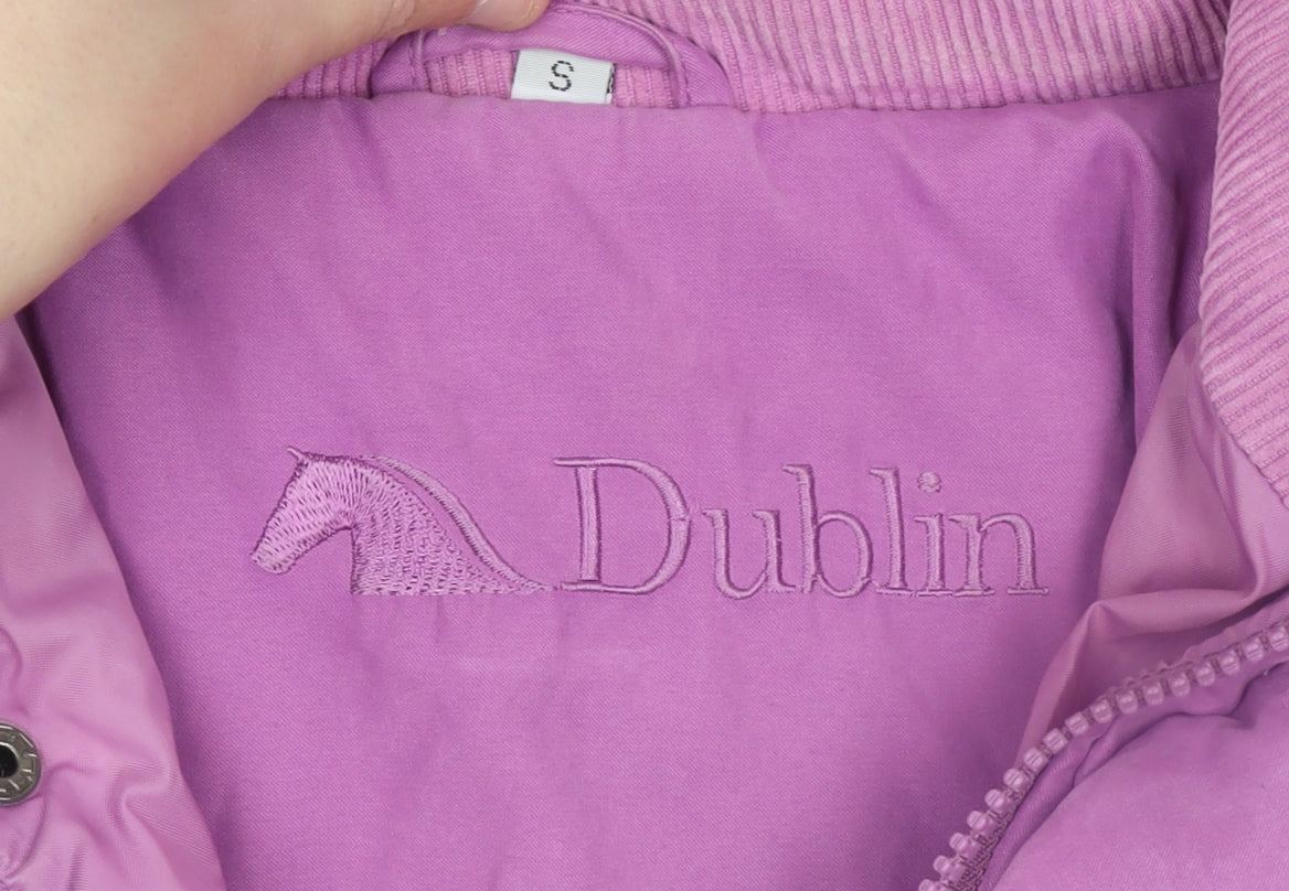 Dublin Womens Pink Puffer Jacket Size S Winter Outdoor Zip Coat