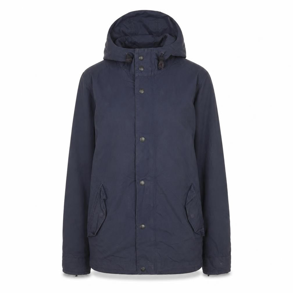 FatFace Womens Blue Hooded Parka Jacket Size S Cotton Blend