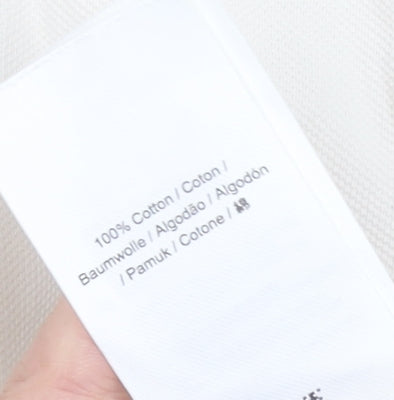 Fred Perry Men's White 2XL Cotton Polo Shirt with Tipped Collar