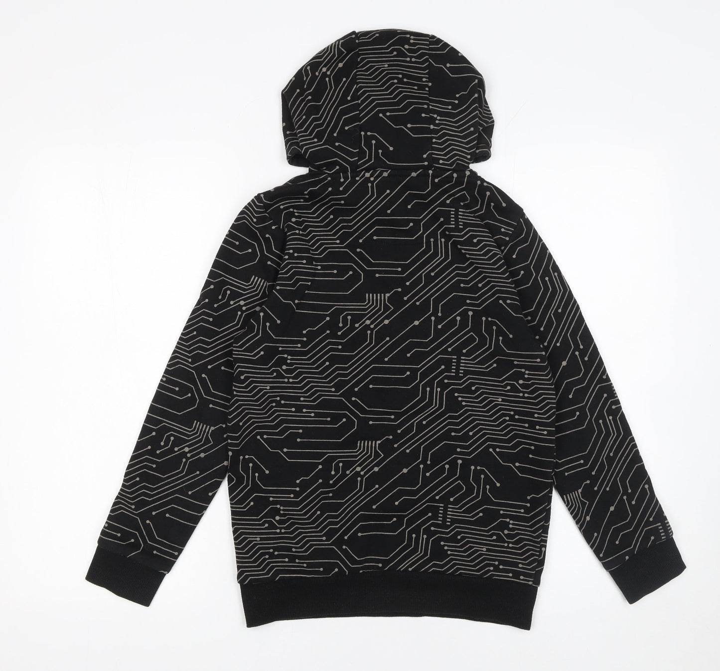 F&F Boys Black Xbox Pullover Hoodie 10-11 Years Graphic Gamer Sweatshirt