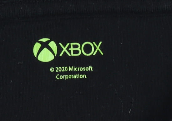 F&F Boys Black Xbox Pullover Hoodie 10-11 Years Graphic Gamer Sweatshirt