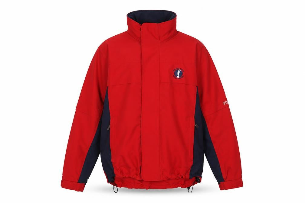 ProQuip Men's Red Waterproof Rain Jacket Size S Windproof Golf Wear