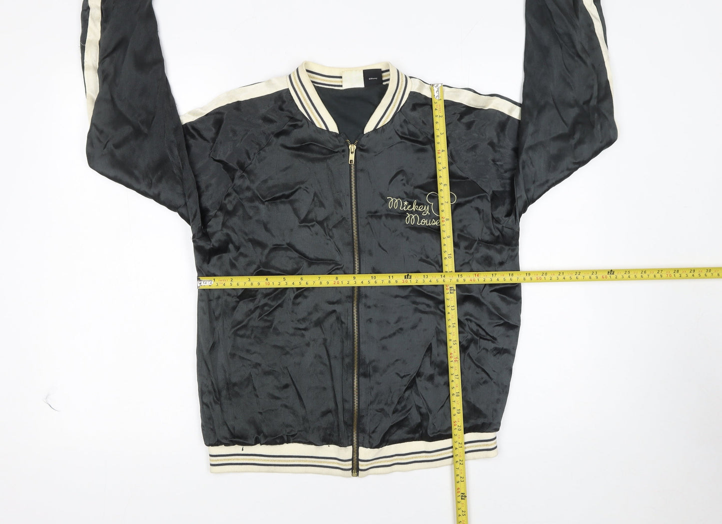 Zara Girls Black Mickey Mouse Bomber Jacket 13-14 Years