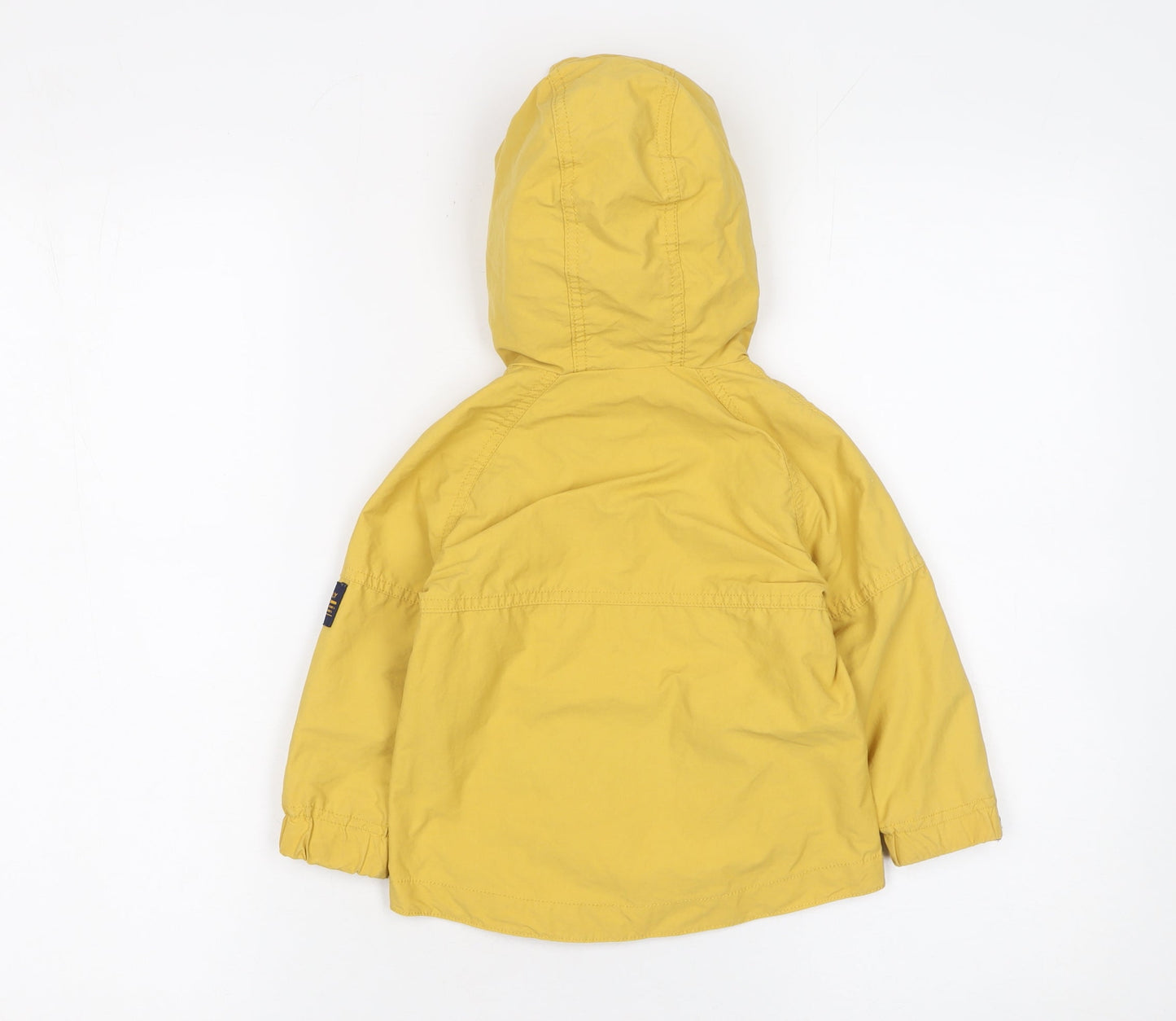 Next Boys Yellow Hooded Parka Jacket 2 Years Lined Cotton Nylon Spring Coat
