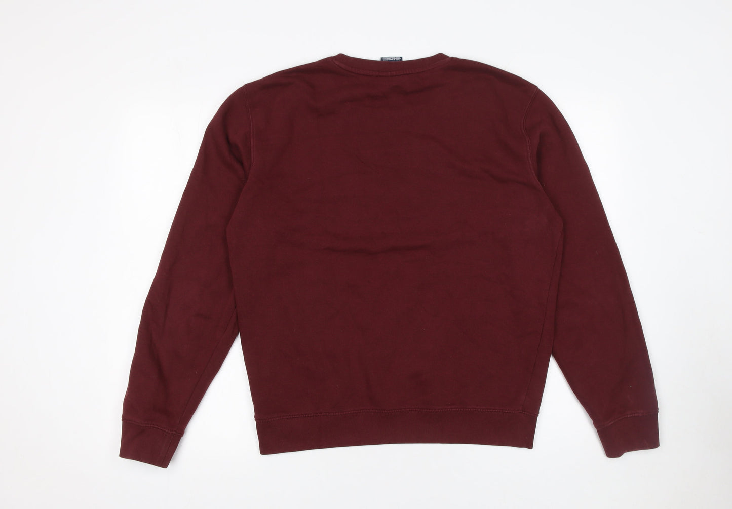 Champion Women’s Burgundy Pullover Sweatshirt Medium Cotton Blend Graphic Logo
