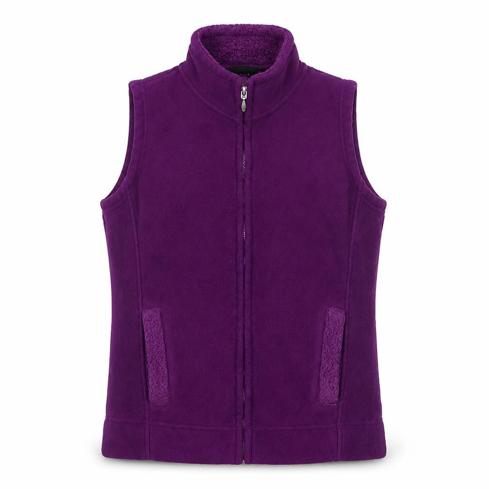 ISLE Essentials Women’s Purple Fleece Zip Waistcoat S 10-12
