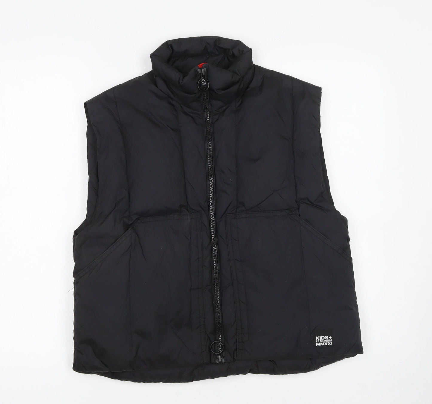 Zara Girls Black Puffer Waistcoat Size 146 Sleeveless Quilted Gilet