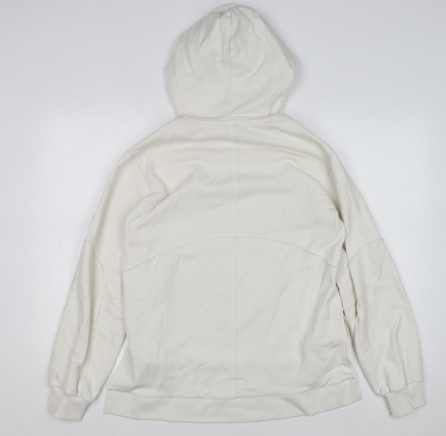 Sweaty Betty Womens Ivory Hoodie XXS Pullover Cotton Blend