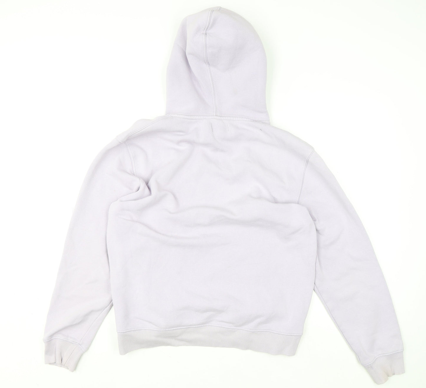 Topman Unisex Adults Lilac Pullover Hoodie M Cotton Blend