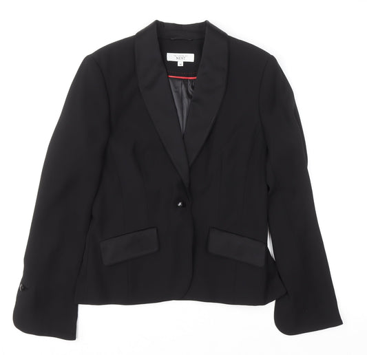 Next Women’s Black 12R Tailored Tuxedo Blazer Jacket