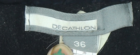 Decathlon Women's Black Puffer Waistcoat Gilet Size 8