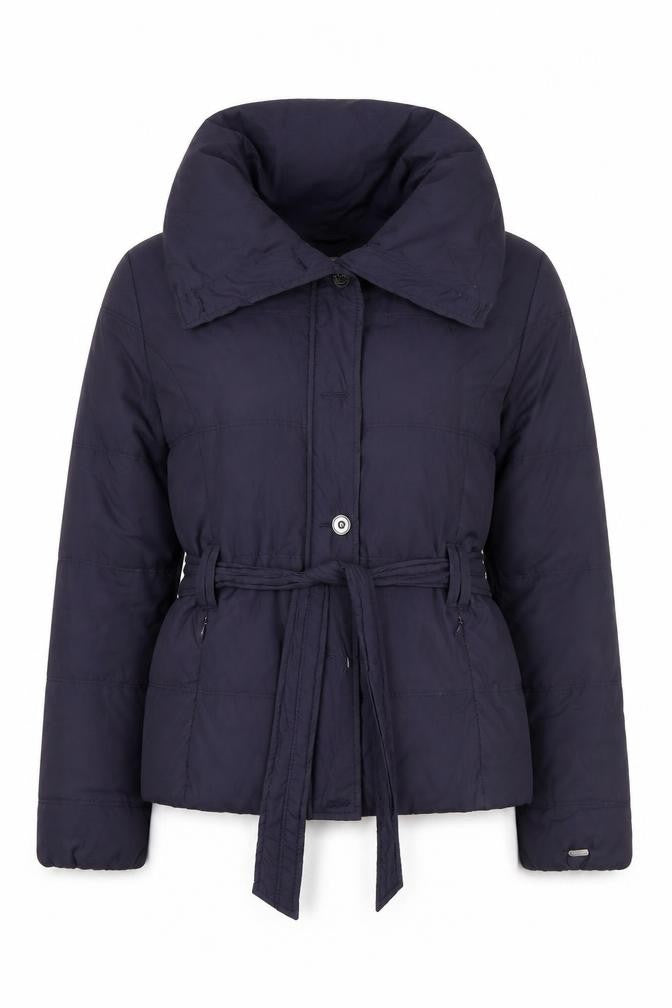 TIMEOUT BRAND Women's Purple Belted Puffer Jacket Size S