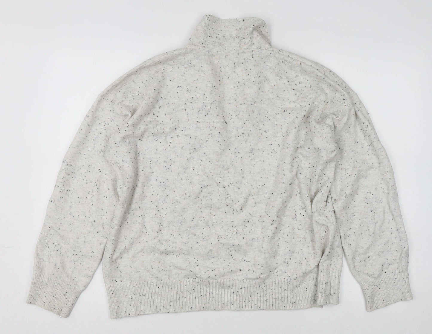 Great Plains Women's Beige Collared Knit Jumper Size 12