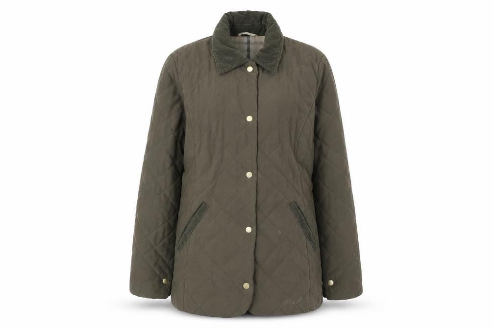 Marks and Spencer Women’s Green Quilted Mid-Length Jacket Size 14