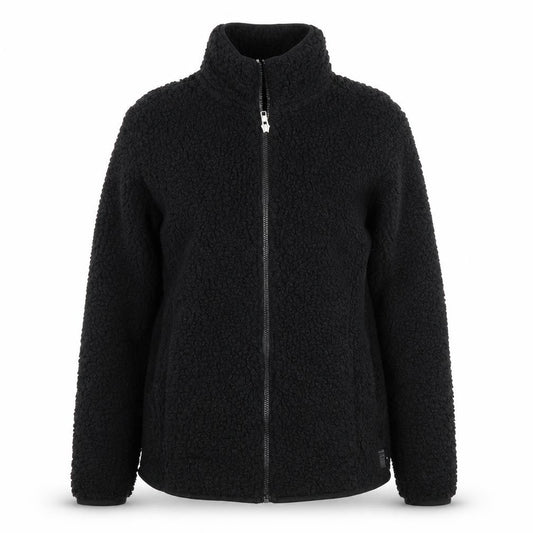 FILA Womens Black Fleece Full Zip Jacket Size M