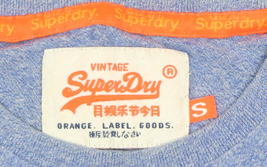 Superdry Men's Blue Crew Neck Short Sleeve T-Shirt Size S