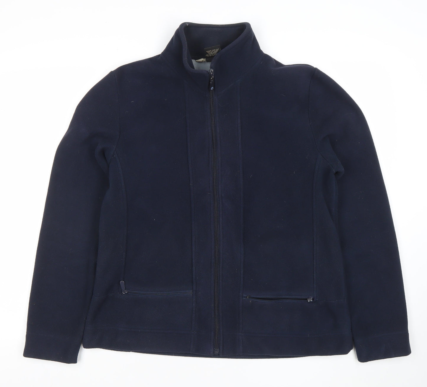 B.C. Clothing Women's Blue Fleece Full Zip Jacket Size L