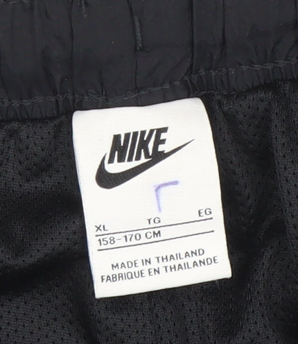 Nike Boys Black XL Athletic Training Mesh Shorts