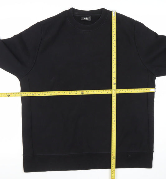 Paul Smith Men's Black XL Crew Neck Cotton Sweatshirt