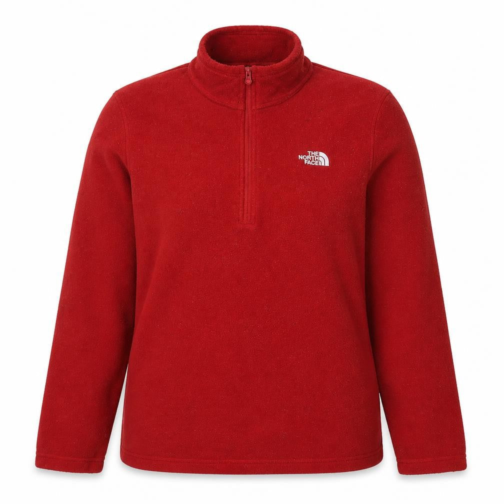 The North Face Women's Red Fleece 1/4 Zip Jacket Size M