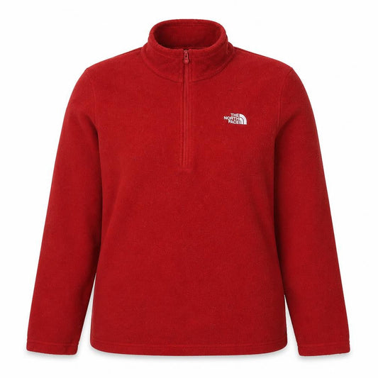 The North Face Women's Red Fleece 1/4 Zip Jacket Size M