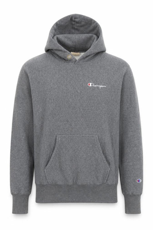 Champion Men's Grey Reverse Weave Pullover Hoodie Size S