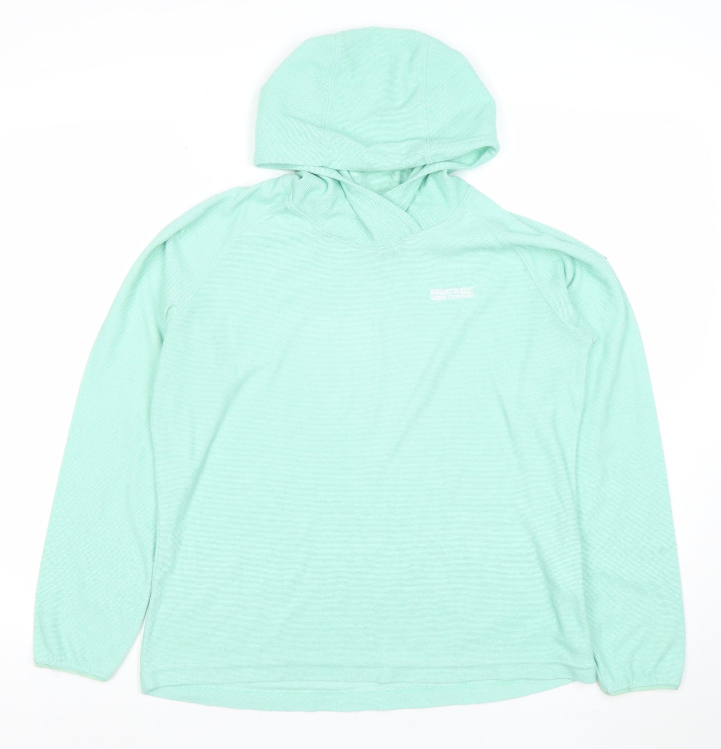 Regatta Women Mint Green Size 14 Hooded Pullover Sweatshirt