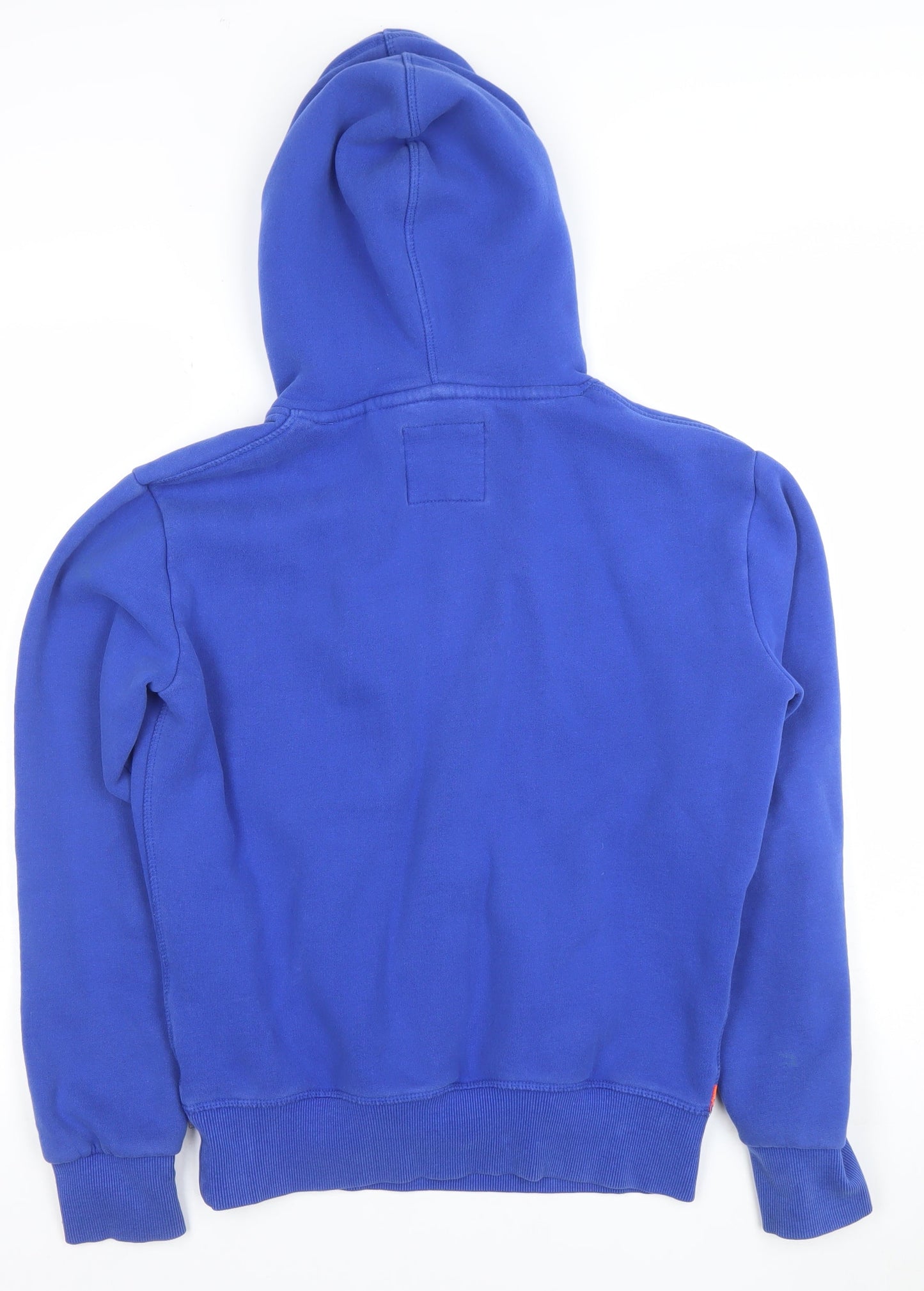 Superdry Mens Blue XS Pullover Hoodie with Logo Print