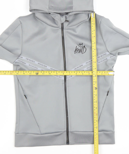Kings Will Dream Boys Grey Full Zip Hoodie 10-11 Years