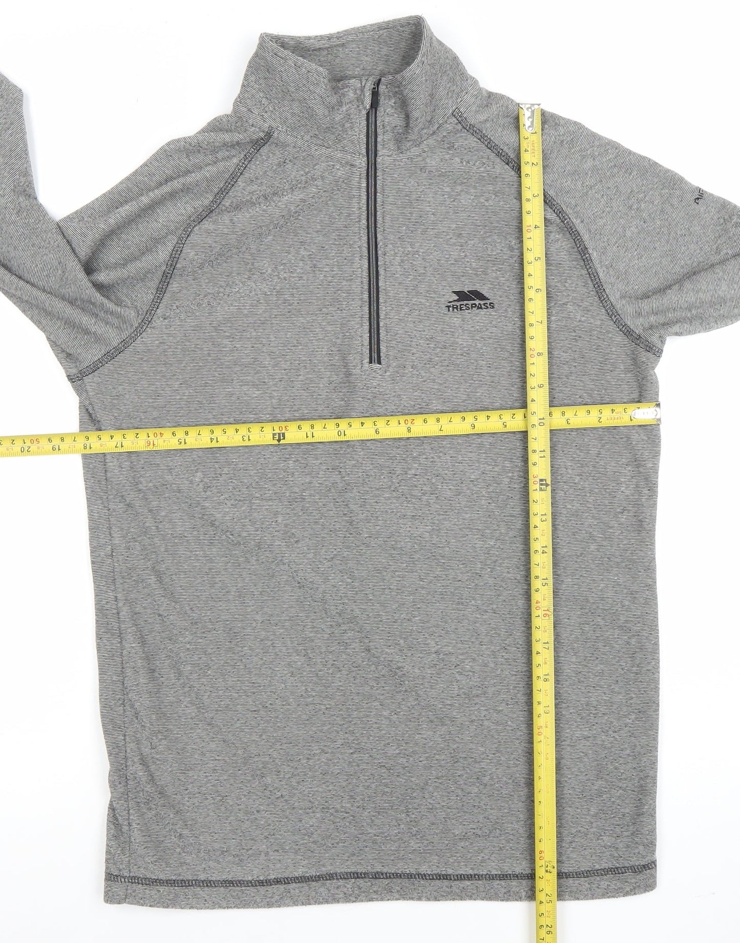 Trespass Men's Grey 1/2 Zip High Neck Lightweight Sweatshirt Size S