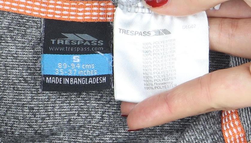 Trespass Men's Grey 1/2 Zip High Neck Lightweight Sweatshirt Size S
