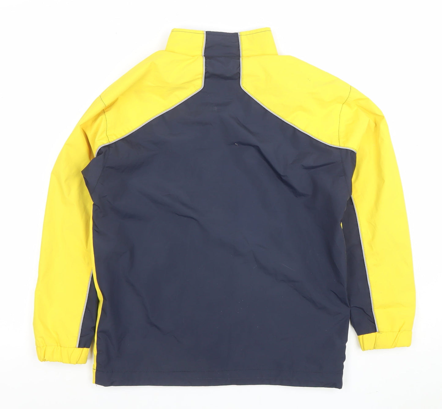 Canada Sportswear Boys Blue Yellow Full Zip Lined Jacket M