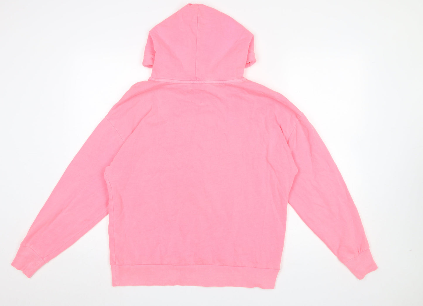 GAP Women Pink Pullover Hoodie M Hooded Cotton Blend Casual