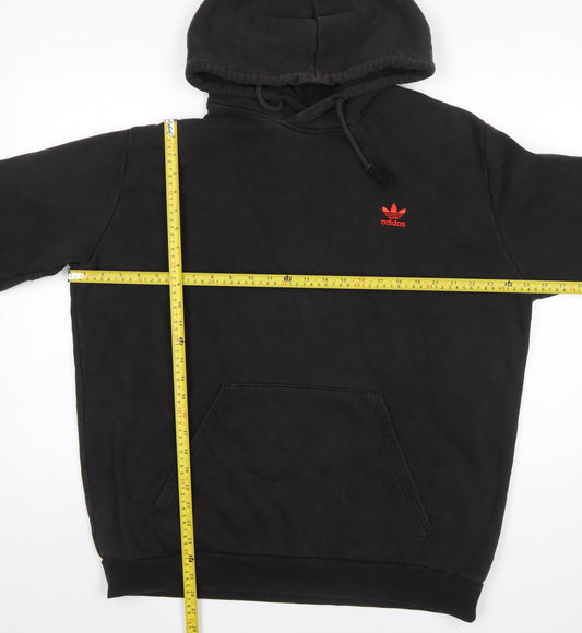 Adidas Womens Black XL Pullover Hoodie Cotton Blend Casual