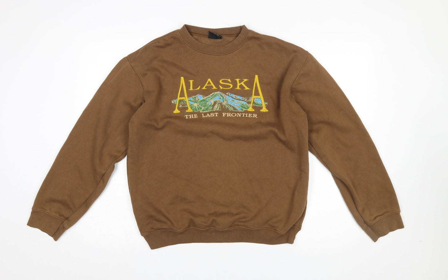 Minga London Women Brown Alaska Embroidered Pullover Sweatshirt UK 10