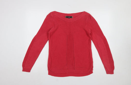 Principles by Ben de Lisi Women's Pink Size 12 Knit Boat Neck Jumper