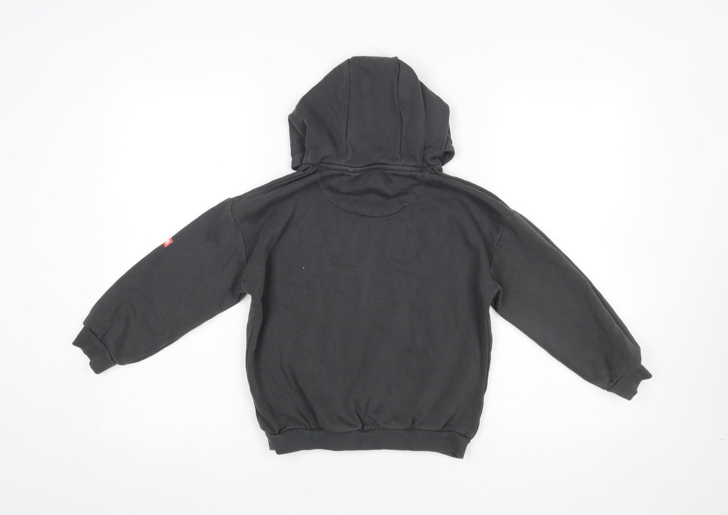 Marvel Spider-Man Boys Black Hoodie 6-7 Years Pullover Graphic Cotton Blend