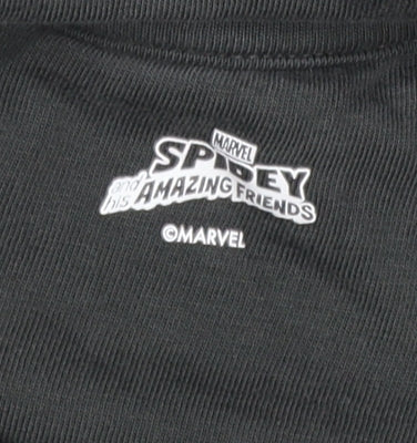 Marvel Spider-Man Boys Black Hoodie 6-7 Years Pullover Graphic Cotton Blend