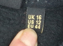 Superdry Womens Black Cotton Blend Sweatshirt Size 16 Pullover