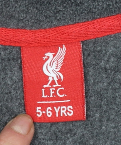 L.F.C. Boys Grey Fleece Full Zip Jacket 5-6 Years