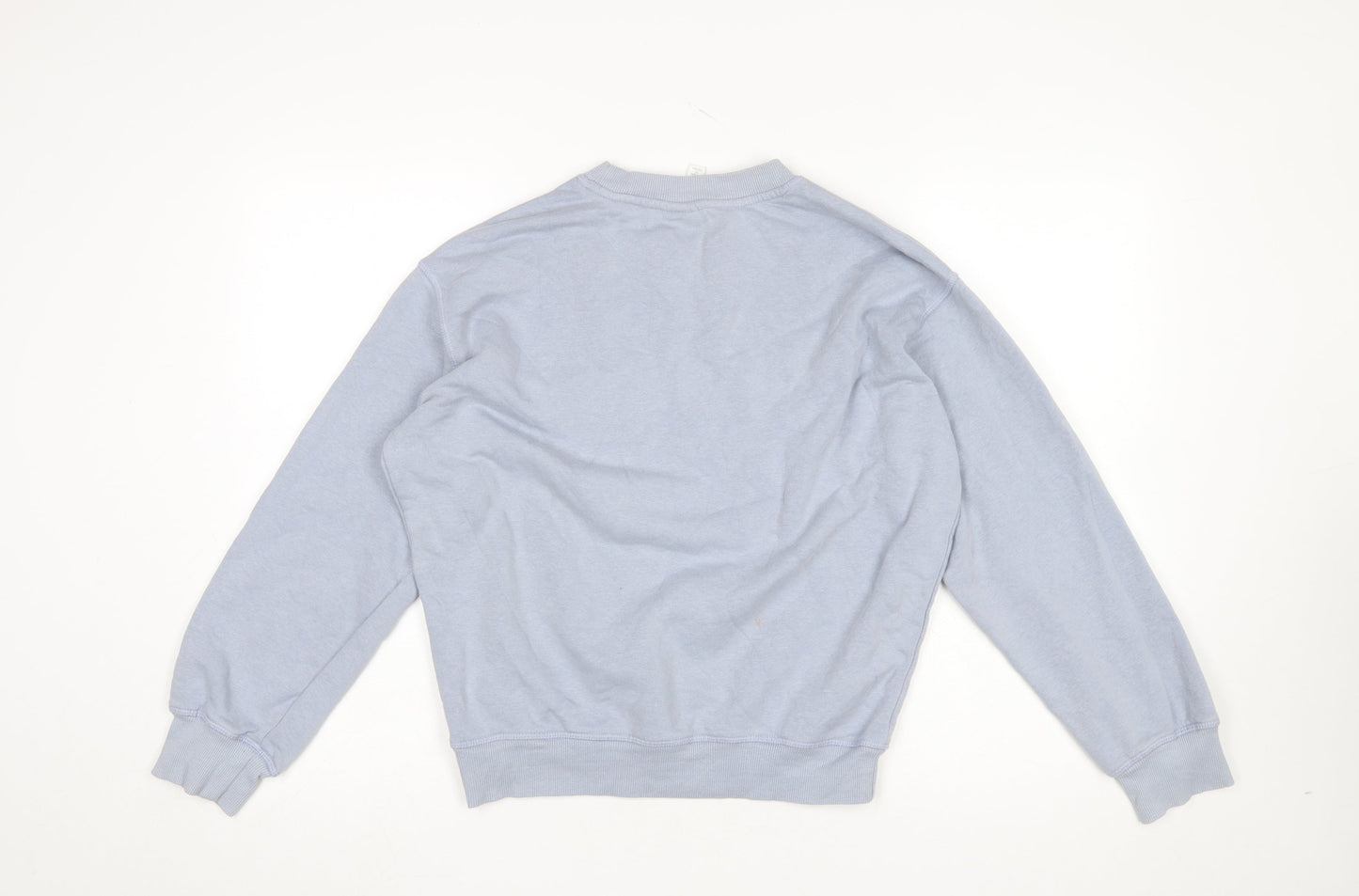 H&M Women Blue Aspen Ski Pullover Sweatshirt XS Cotton Blend