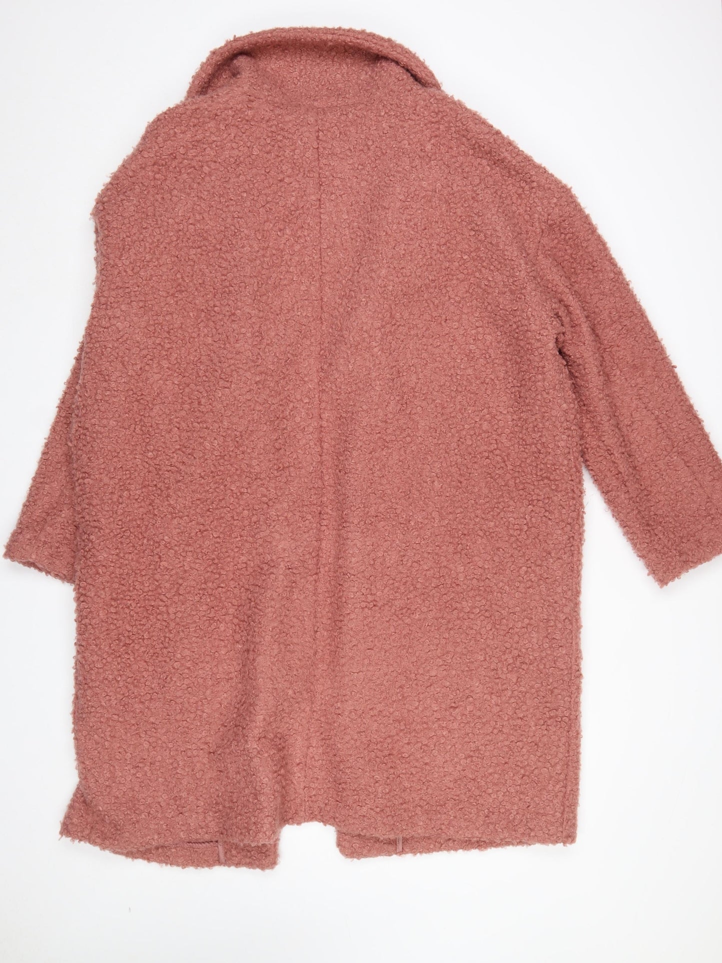 Principles Women Pink Wool Blend Coatigan Size 20 Longline Lined