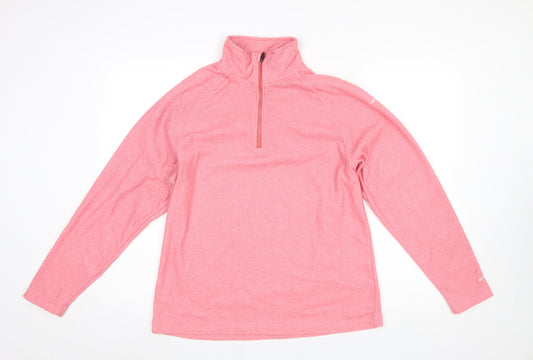 Trespass Women's Pink XL 1/2 Zip Fleece Sweatshirt Outdoor Wear