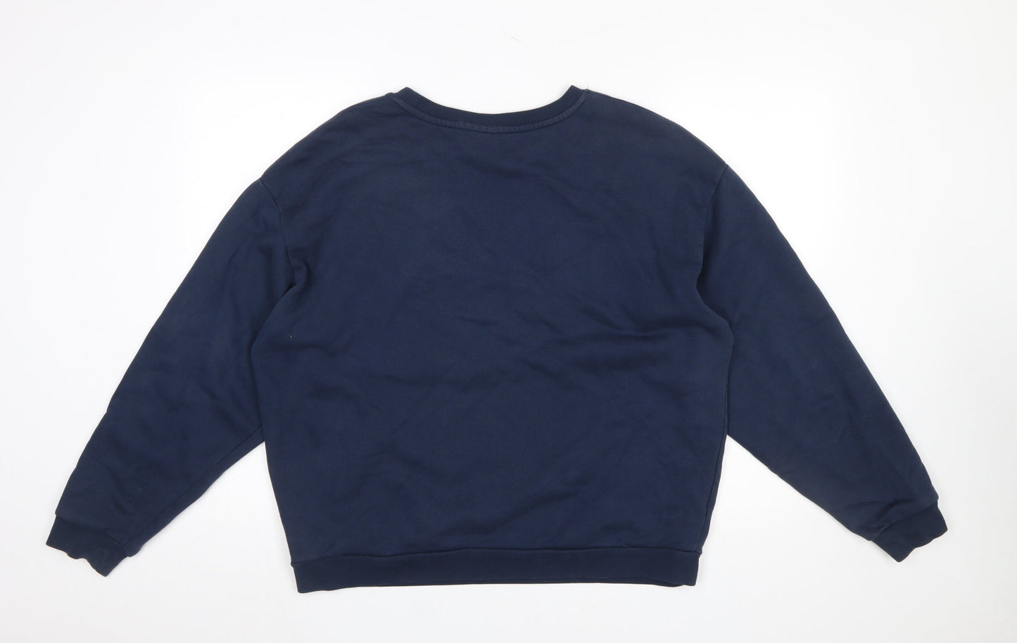 Slazenger Women Navy Blue Crew Neck Pullover Sweatshirt UK 14