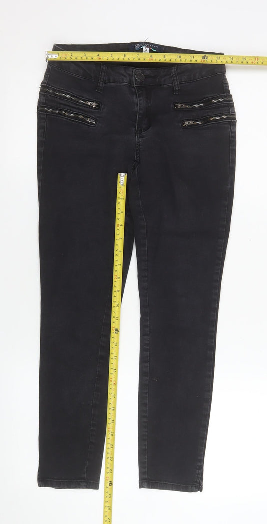 BoomBoom Jeans Women's Black Skinny Zip Pocket Stretch Jeans Size 5