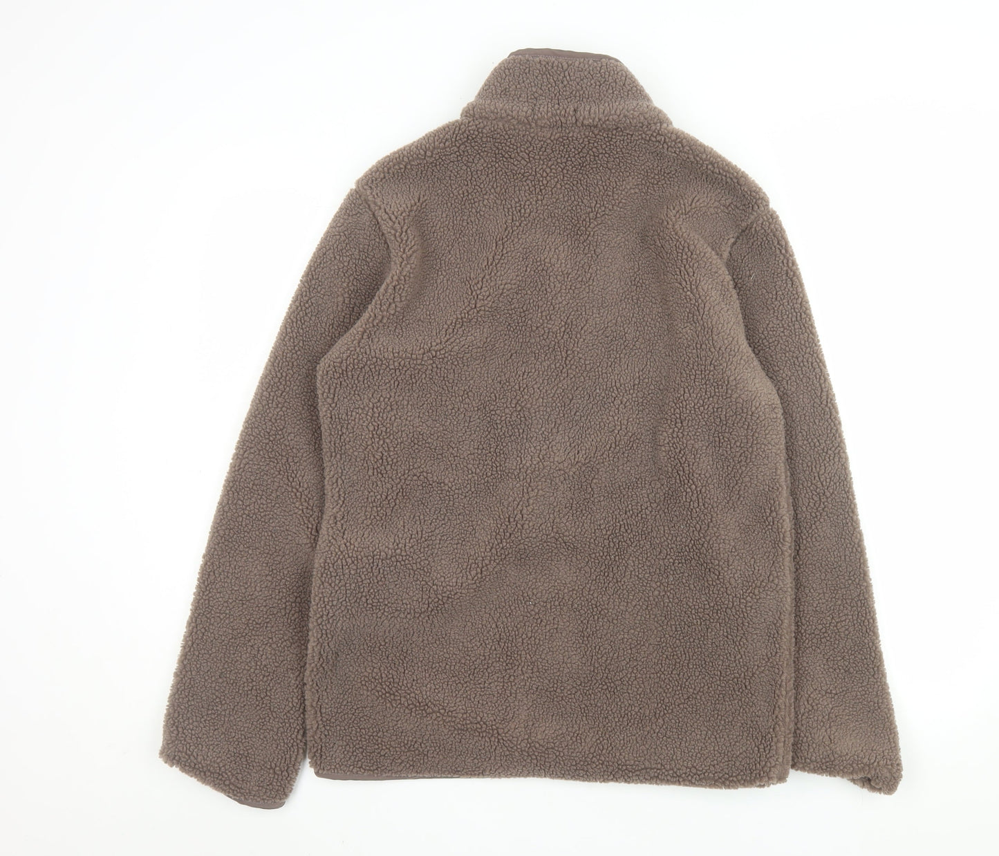 New Look Men Brown XS Full Zip Fleece Jacket