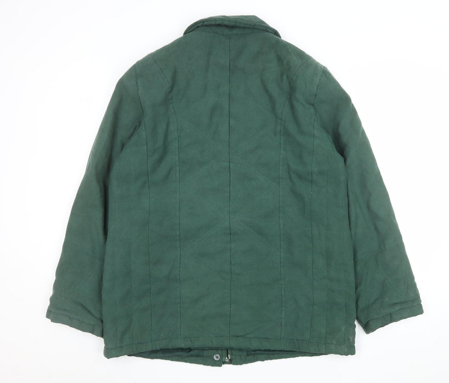 Finesse Women’s Green Quilted Mid-Length Jacket Size 14