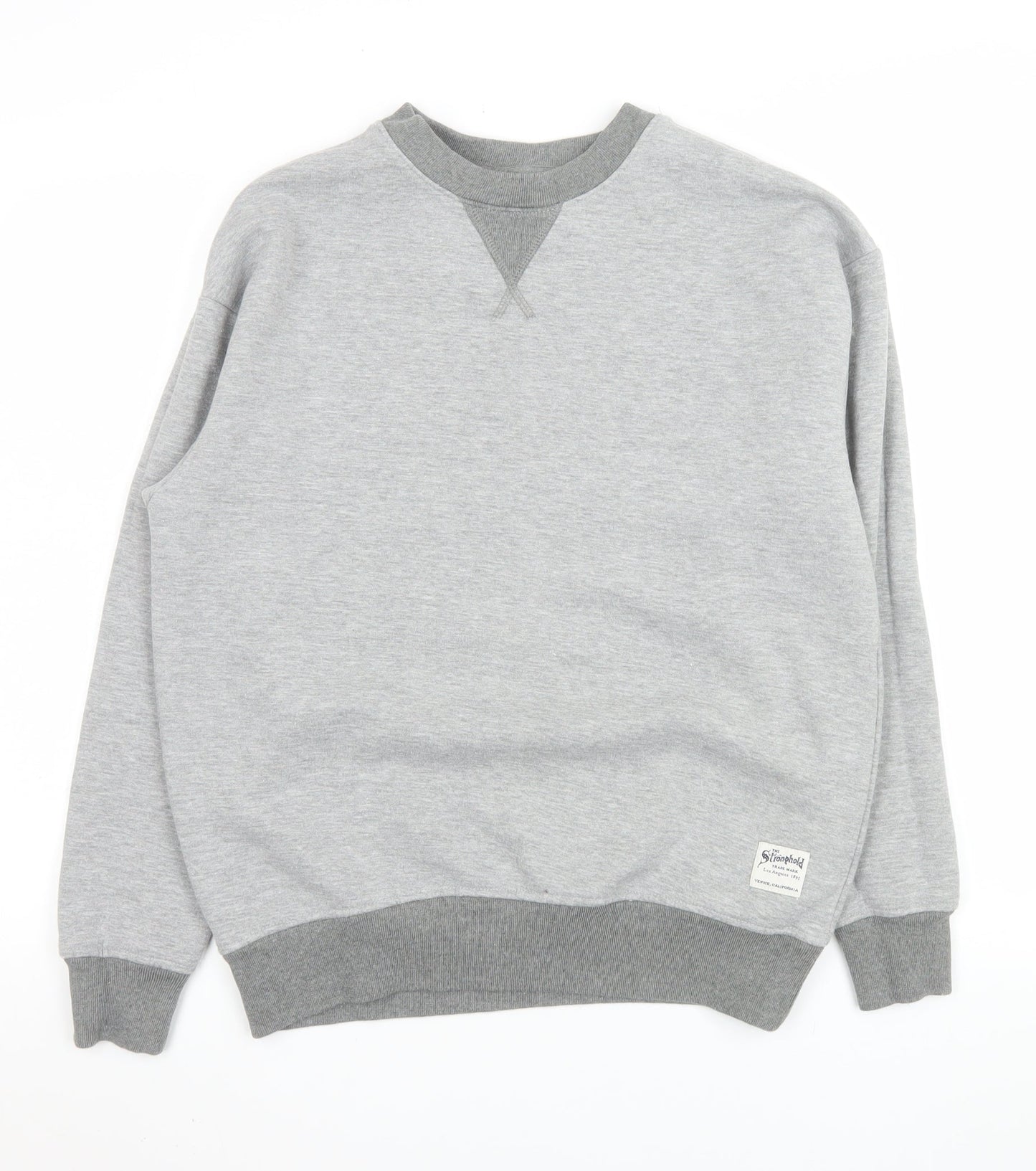 Primark Mens Grey XS Crew Neck Pullover Fleece Sweatshirt