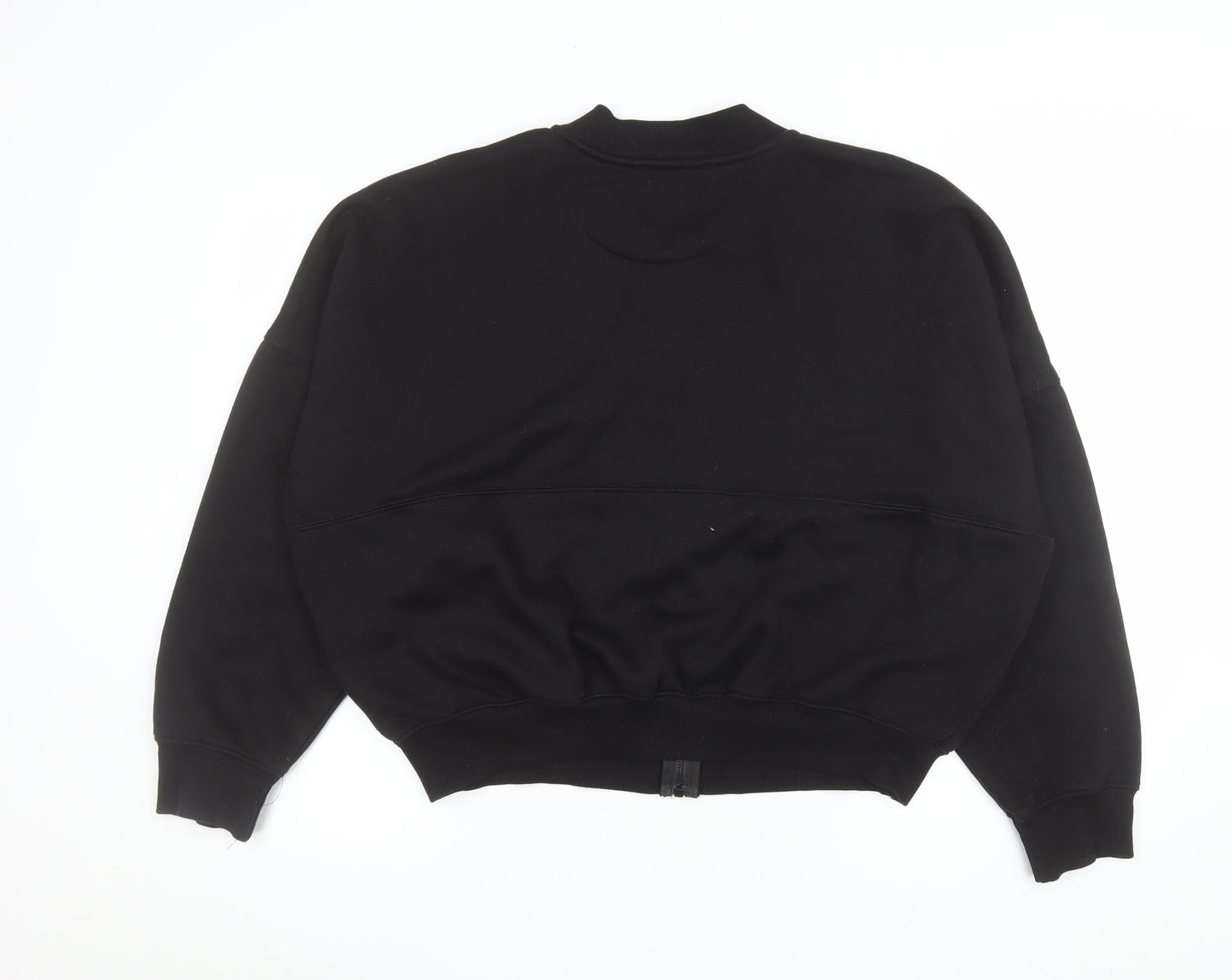 Rising Mens Black Cotton Blend Full Zip Casual Jacket L