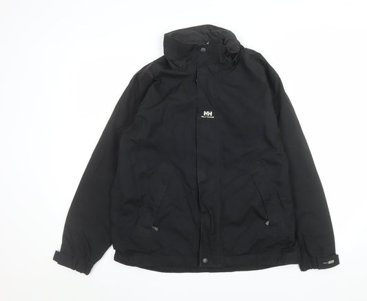 Helly Hansen Womens Black Waterproof Parka Jacket Size 14